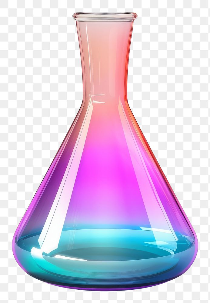 PNG Glass vase biotechnology biochemistry.