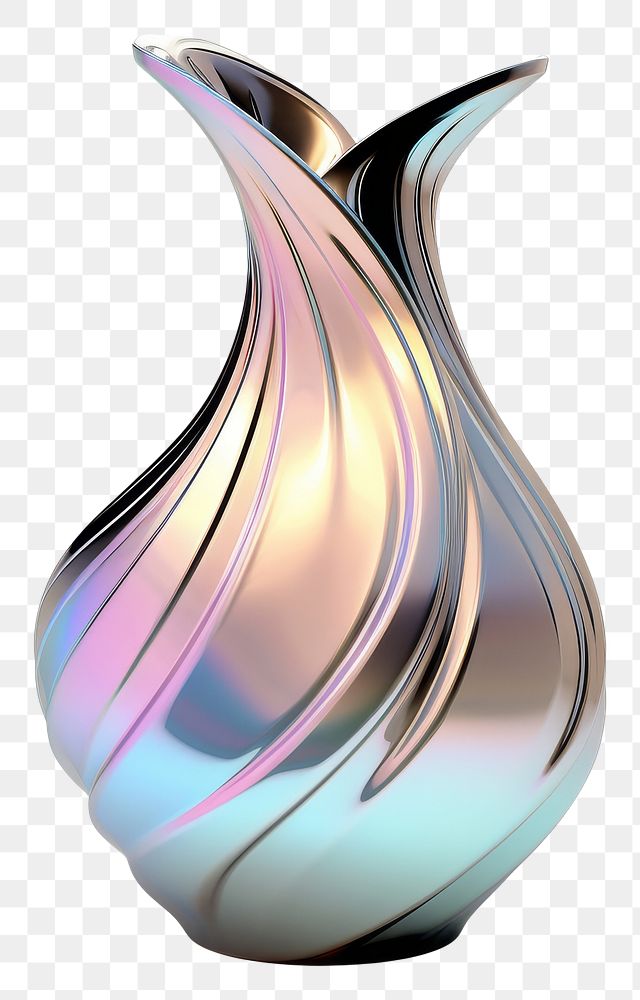PNG Vase creativity abstract flowing.