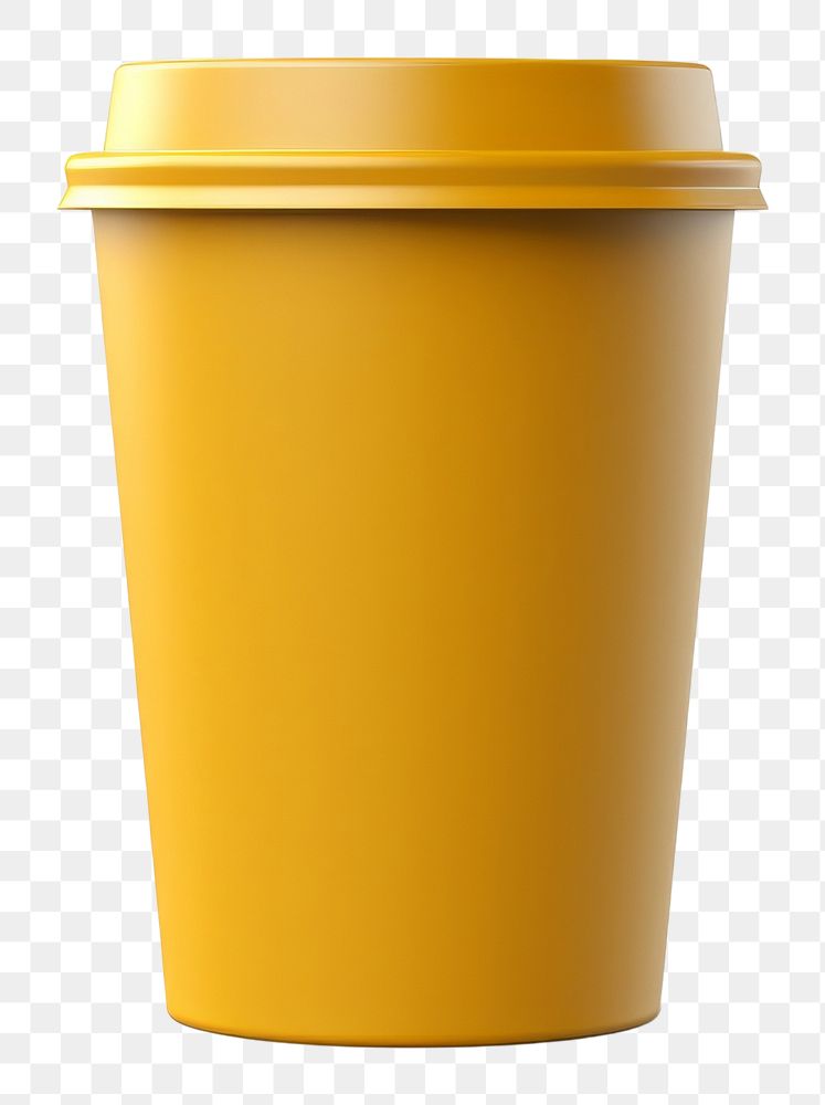 PNG Paper coffee cup gold mug white background refreshment.