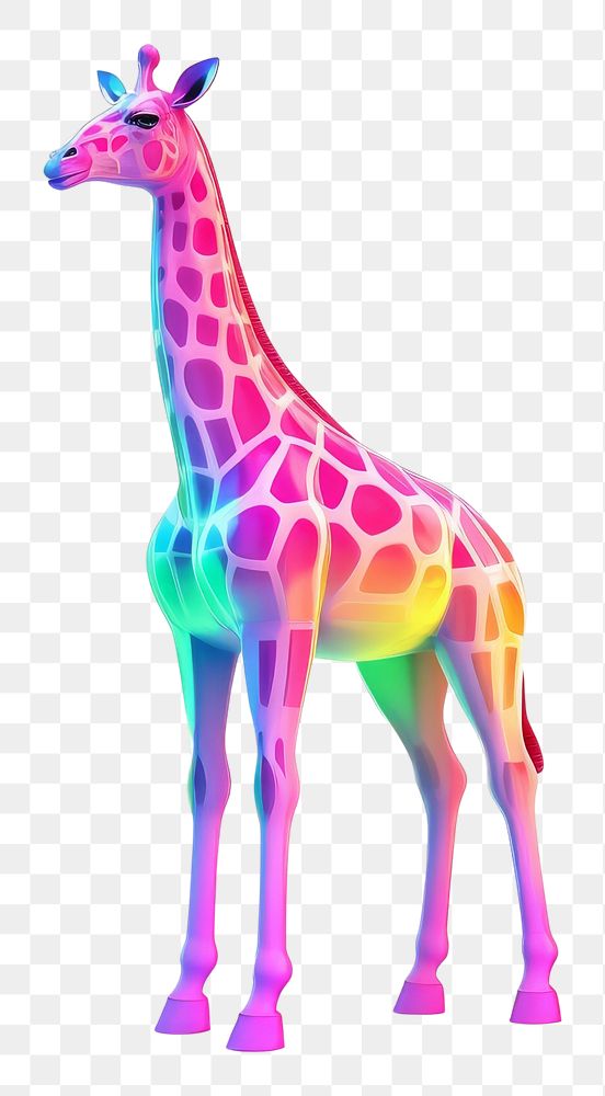 PNG Giraffe animal mammal standing.