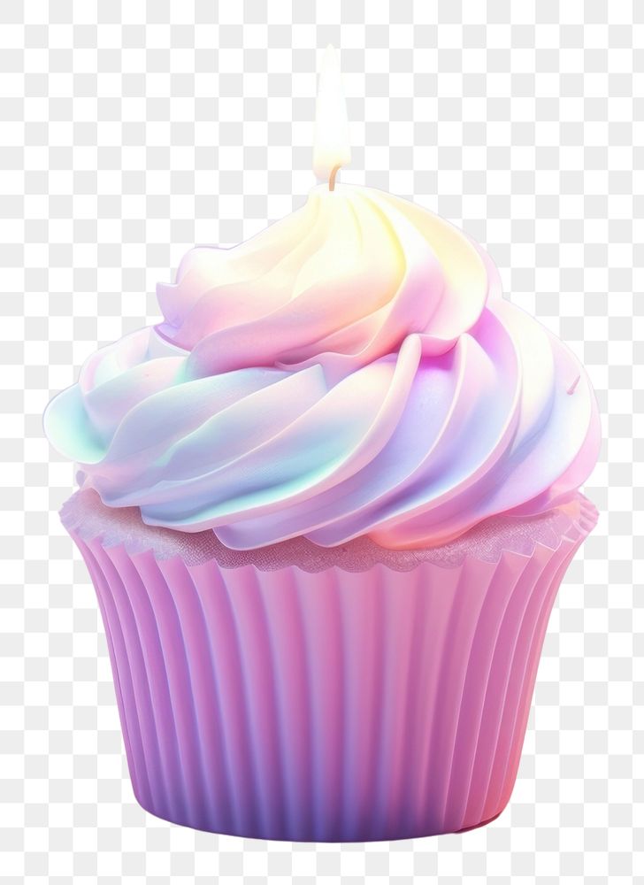 PNG  Cupcake dessert candle icing.
