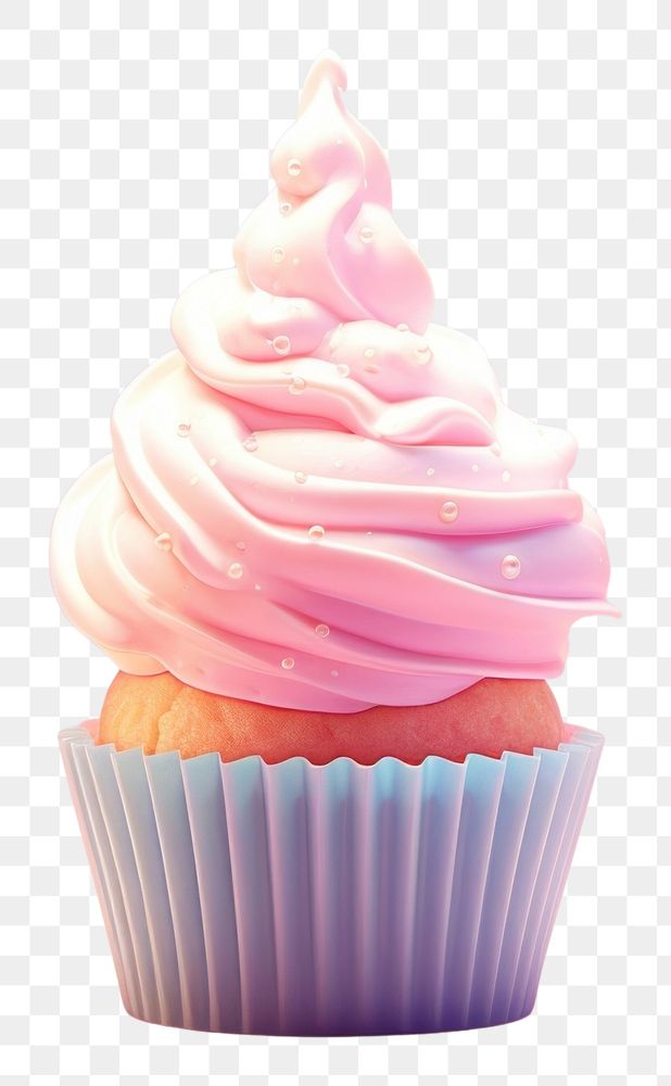PNG  Cupcake dessert cream food.