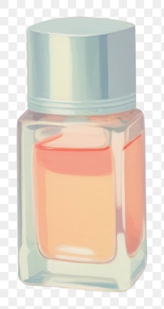 PNG Pastel nail polish cosmetics perfume bottle. AI generated Image by rawpixel.