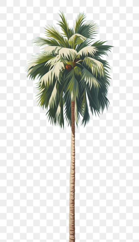 PNG Minimal space palm tree plant tranquility arecaceae.