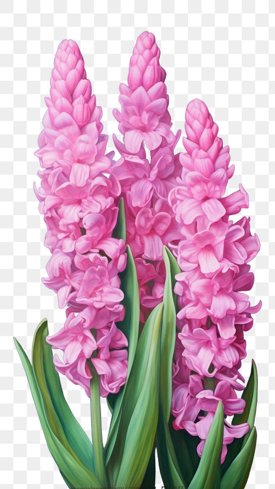 PNG Hyacinth flower gladiolus blossom petal. AI generated Image by rawpixel.