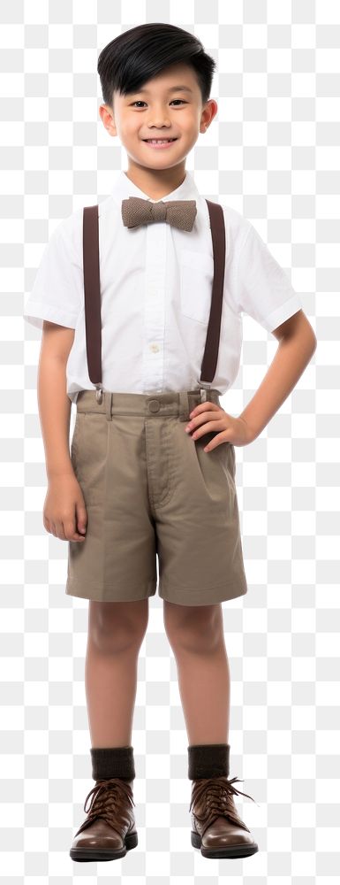 PNG A school kid standing shorts child. AI generated Image by rawpixel.