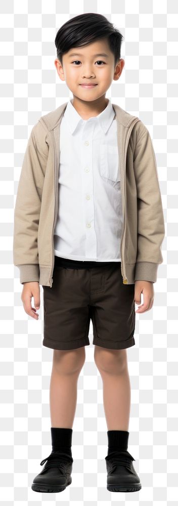 PNG A school kid standing sleeve shorts. AI generated Image by rawpixel.