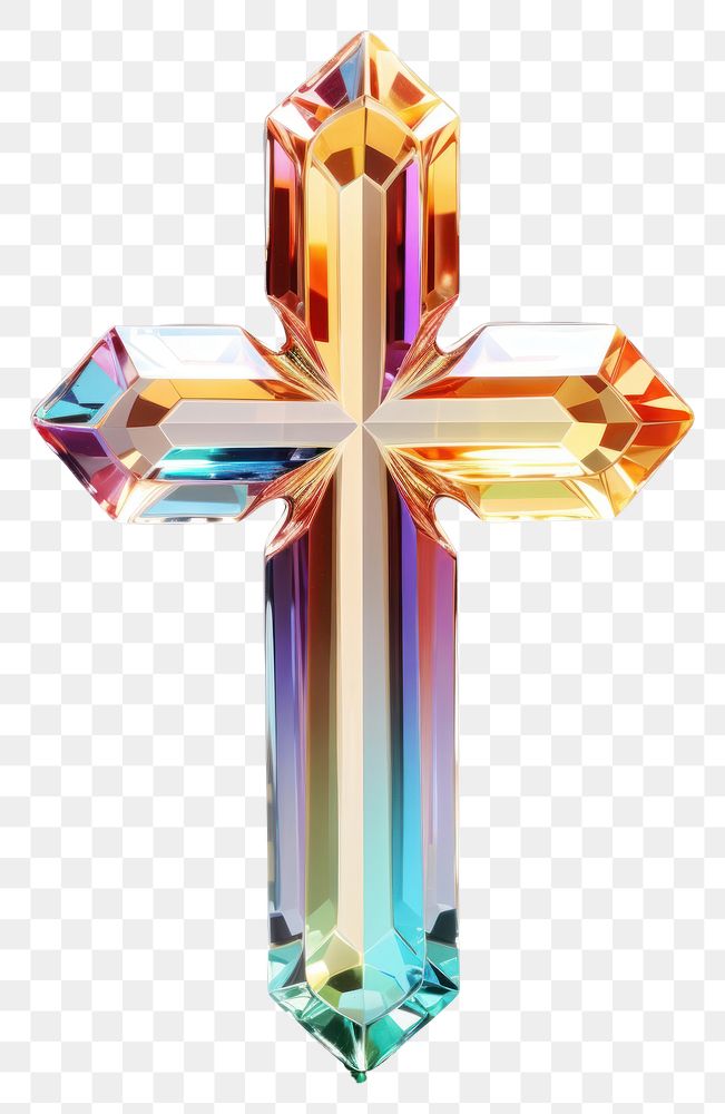 PNG Rainbow holy cross symbol spirituality catholicism.
