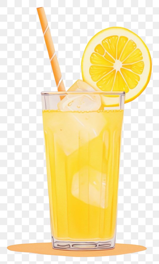 PNG  Lemonade drink fruit juice. AI generated Image by rawpixel.