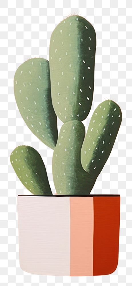 PNG  Abstract cactus paper plant art houseplant.