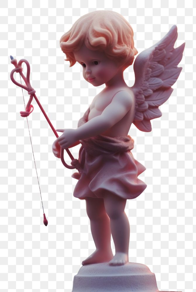 PNG Cupid boy statue figurine art toy. AI generated Image by rawpixel.