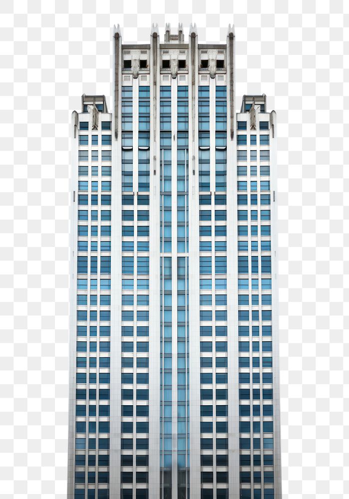 PNG  Retro office skyscraper building top architecture tower city.