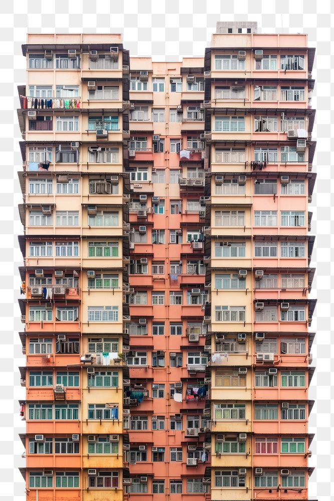 PNG  Hongkong apartment buildings architecture city neighbourhood.