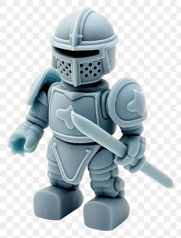 PNG Knight helmet robot toy.