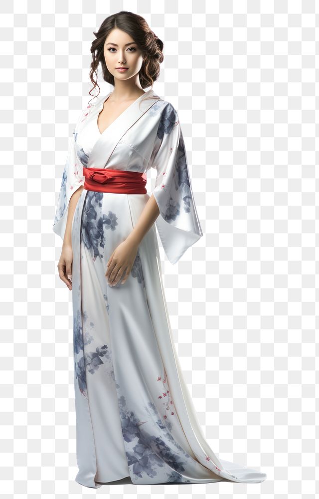 PNG Female fashion kimono dress.