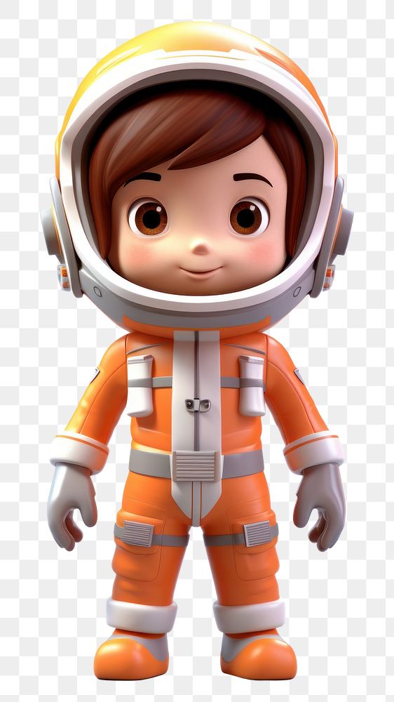PNG Kid wearing space suit toy white background technology.