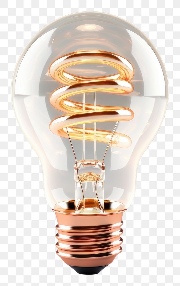 PNG Spiral light bulb lightbulb lamp electricity.