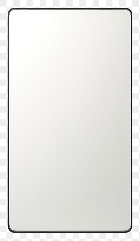 PNG Rectangular mirror white white background technology.