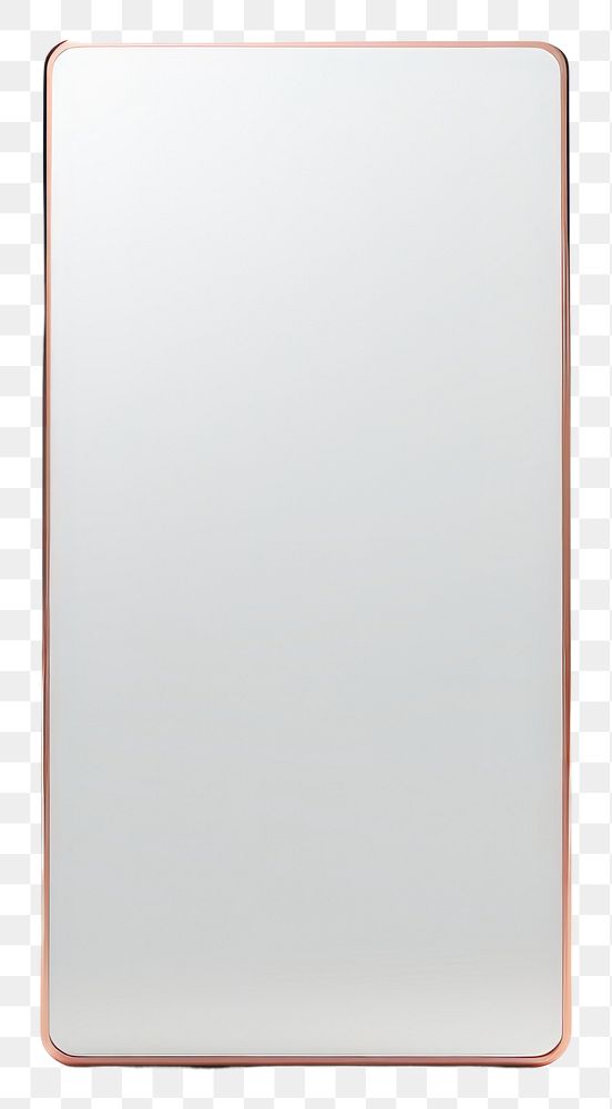 PNG Rectangular mirror glass white background technology.