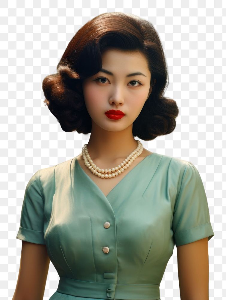 PNG Korean female necklace vehicle jewelry. AI generated Image by rawpixel.