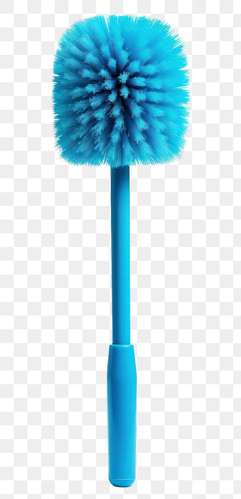 PNG  Toilet brush toothbrush white background turquoise
