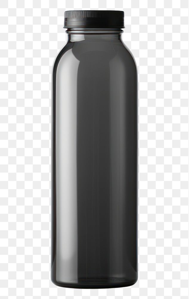 PNG Plastic bottle cylinder glass white background.