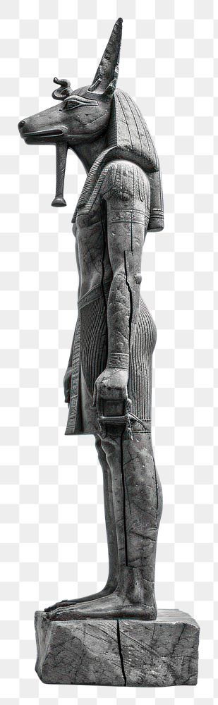 PNG Bas-relief anubis sculpture texture statue art representation.