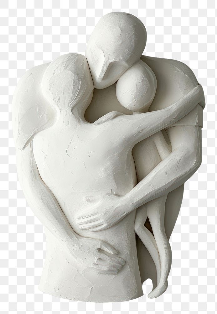 PNG Bas-relief family hugging sculpture texture statue adult white.
