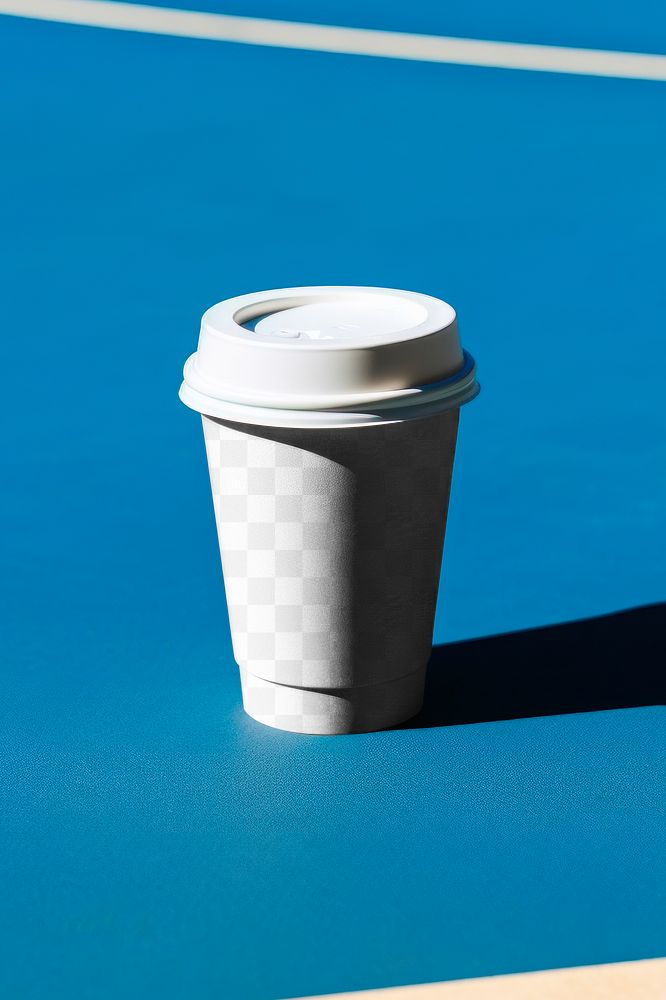 Disposable cup png mockup, transparent design