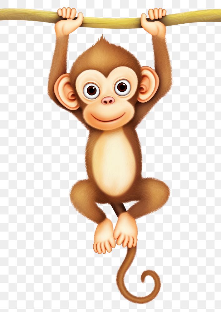 PNG  A monkey wildlife mammal animal.