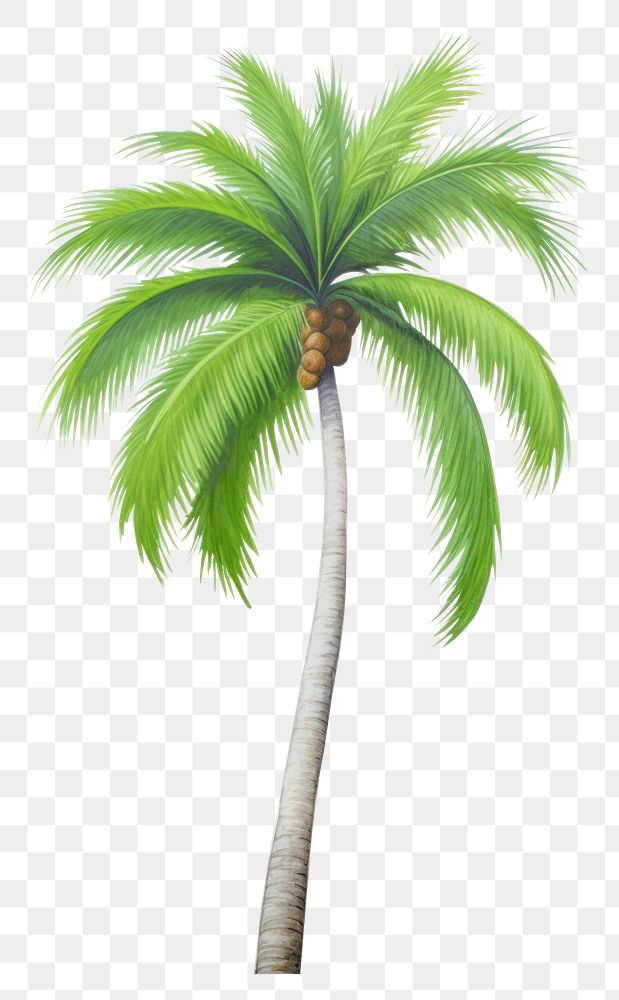 PNG  A palm tree plant white background arecaceae.