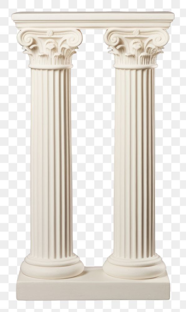PNG Greek Ionic column architecture courthouse colonnade.