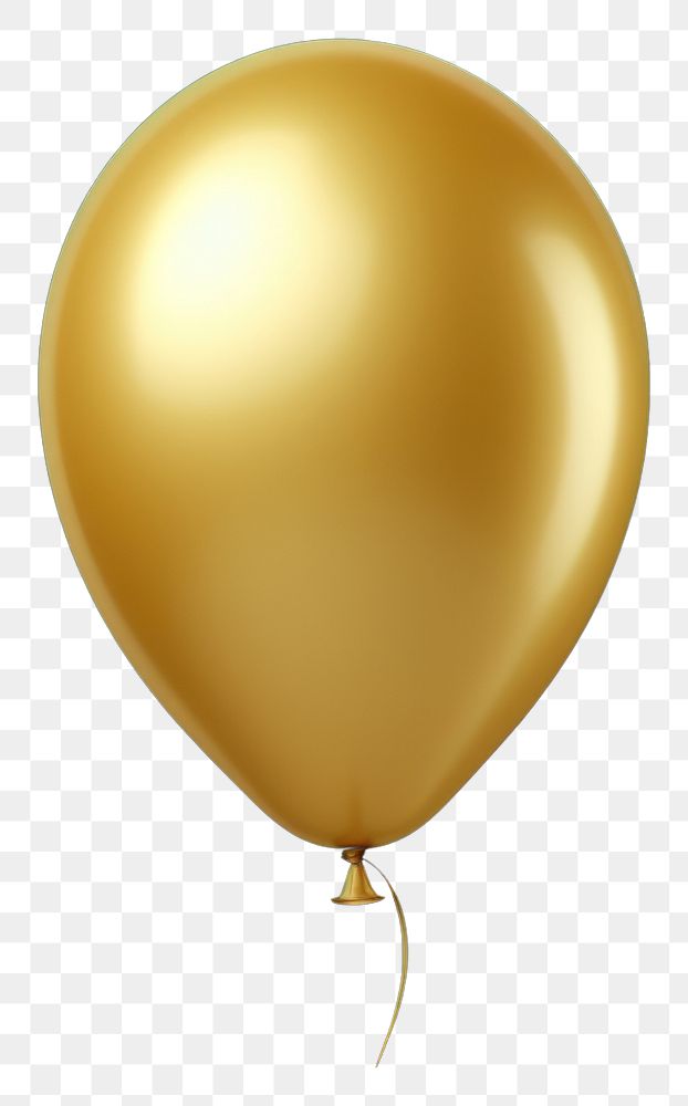 PNG  Inflatable Gold balloon gold celebration anniversary. AI generated Image by rawpixel.