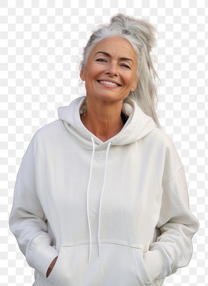 PNG Hoodie portrait clothing sweater.