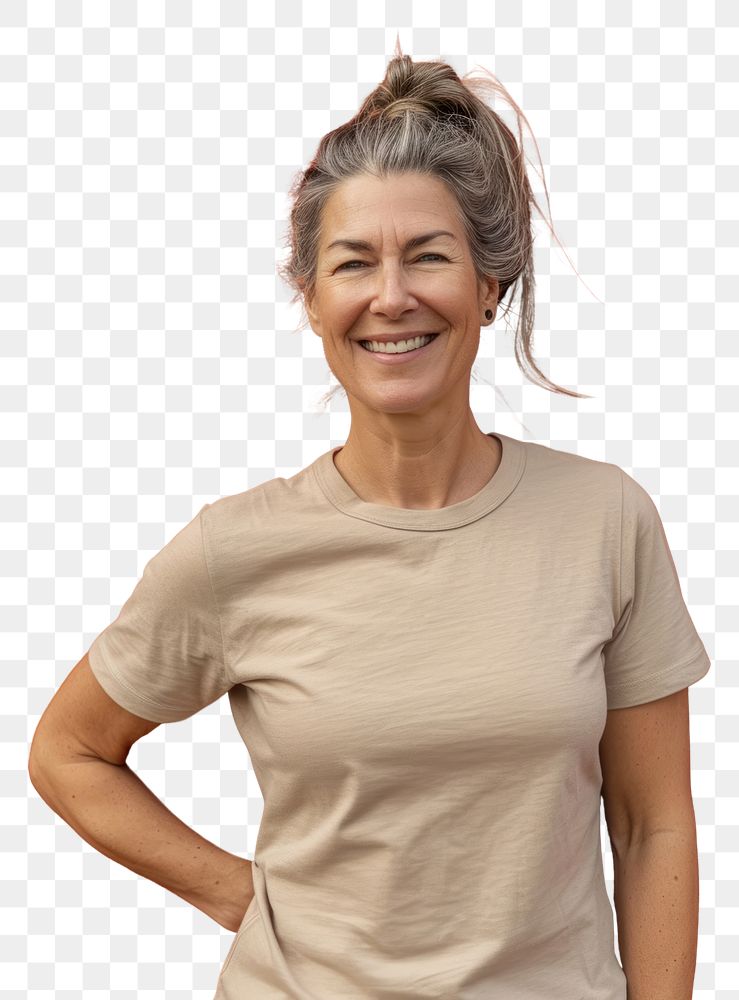 PNG T-shirt portrait adult smile.