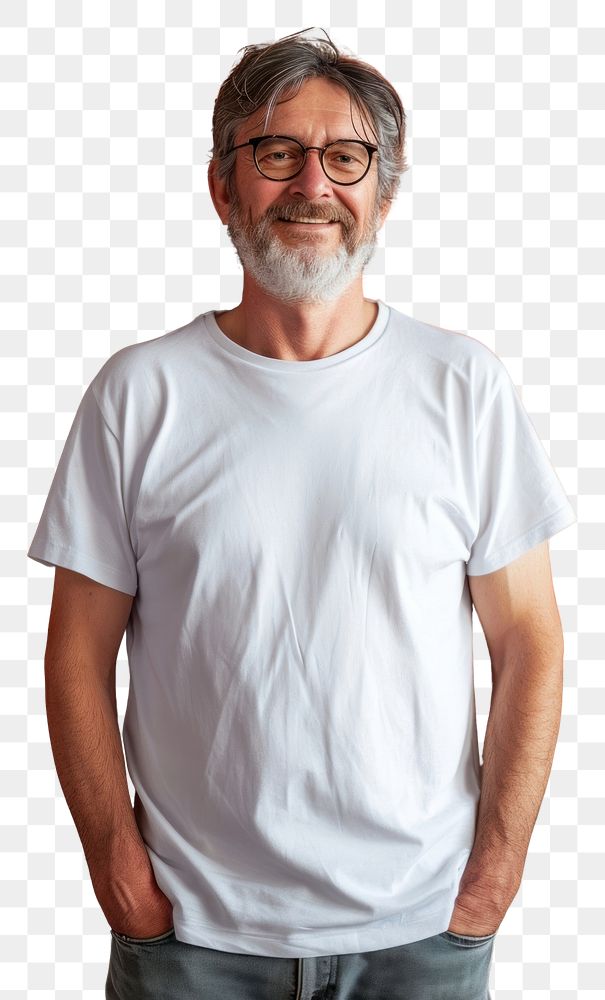 PNG T-shirt portrait clothing glasses.