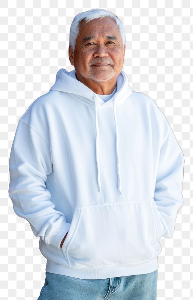 PNG Hoodie sweatshirt portrait clothing.