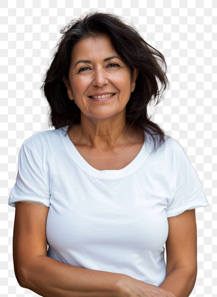 PNG Hispanic 50 years old woman portrait smile adult.
