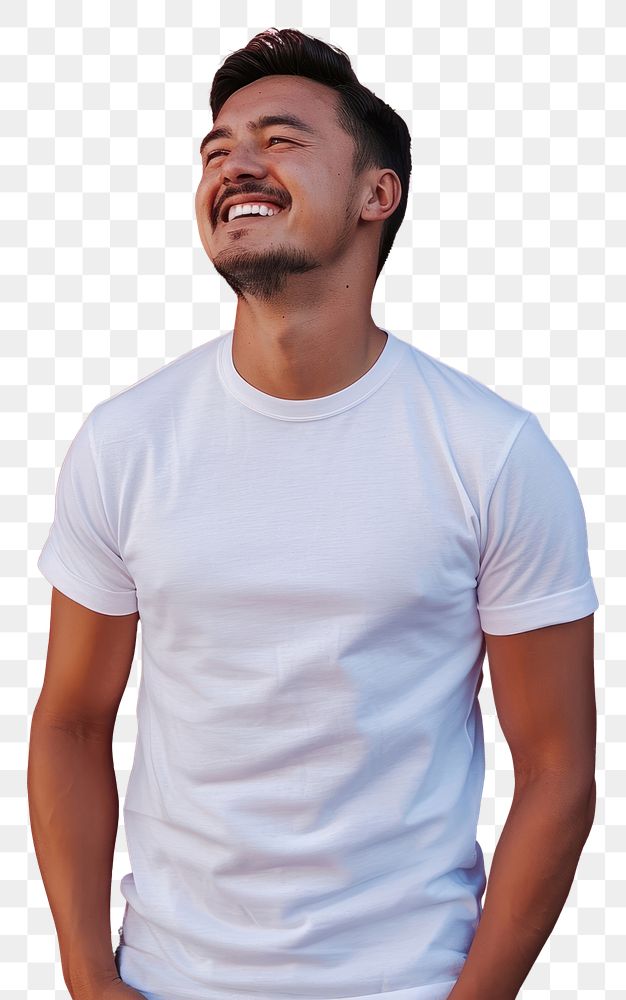 PNG T-shirt laughing portrait smile.