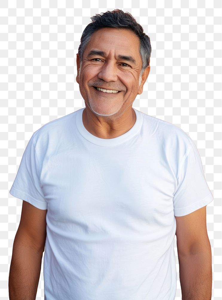 PNG T-shirt portrait adult smile.