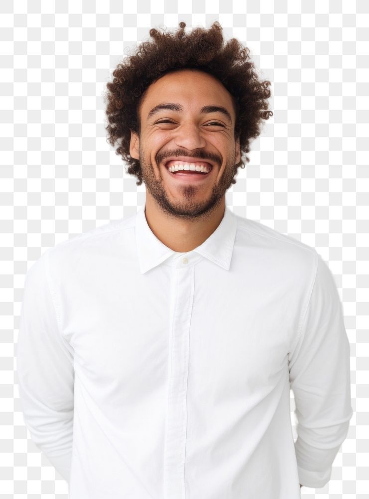 PNG  Happy person laughing adult smile.