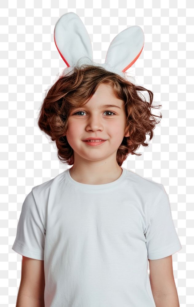 PNG T-shirt portrait easter white.