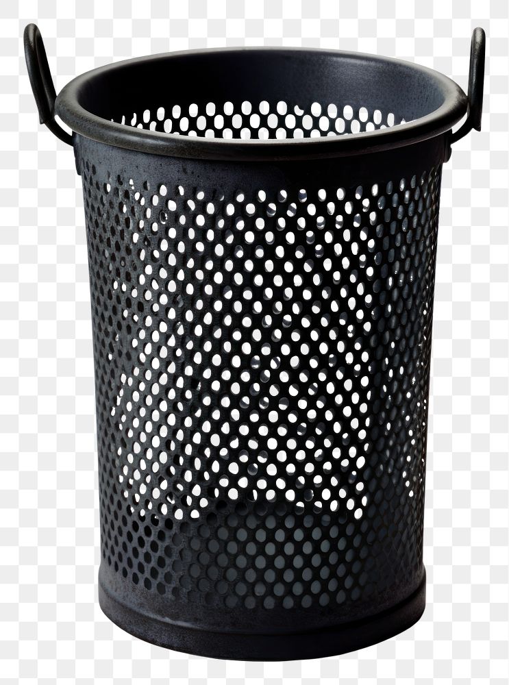 PNG A trash can basket white background container.