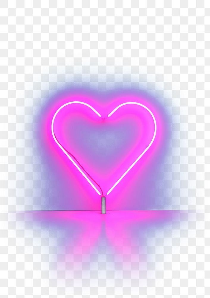 PNG Pastel neon heart wallapaper light symbol illuminated. AI generated Image by rawpixel.
