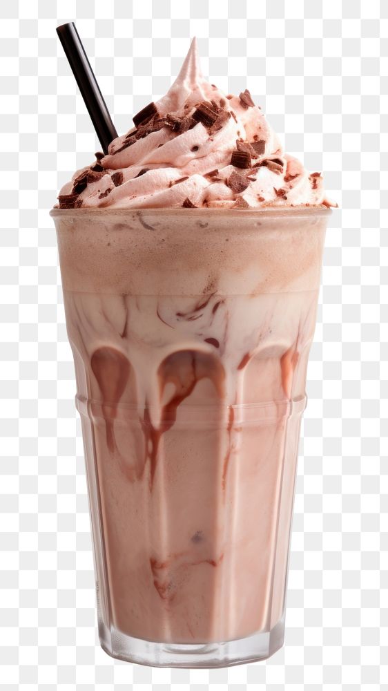 PNG Chocolate Thai milkshake smoothie dessert drink.