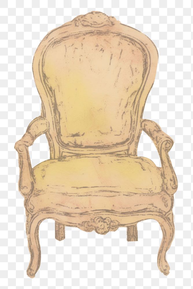 PNG Illustration of a Chair chair furniture armchair.
