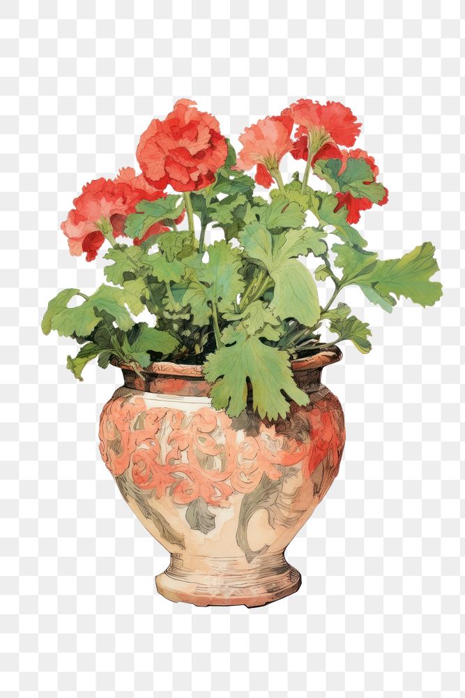 PNG Illustration of a Flower Pot flower plant vase.