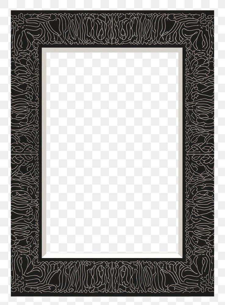 PNG Illustration of a square Mirror mirror backgrounds black.