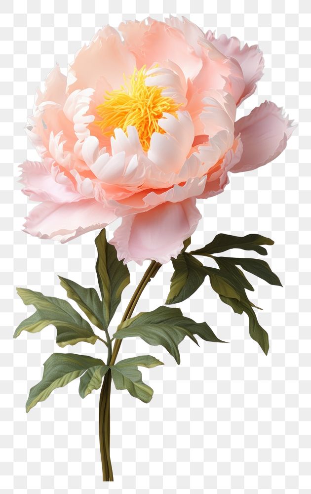PNG Peony flower blossom plant white.