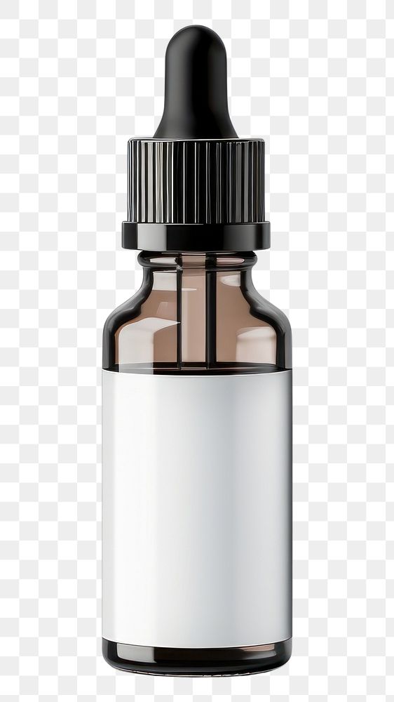 PNG  Dropper bottle white background container cosmetics.